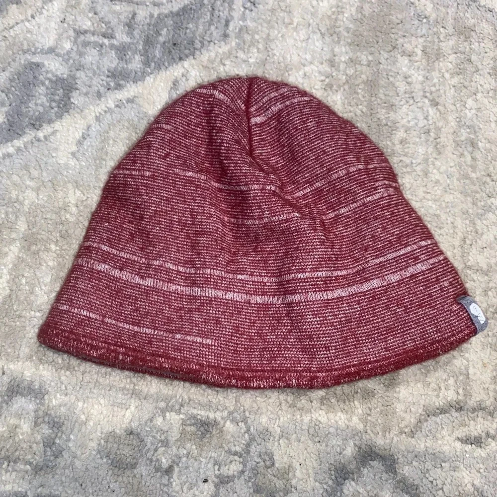 Mountain Hardwear Red wool blend‎ Kids Youth Beanie Cap Hat winter warm